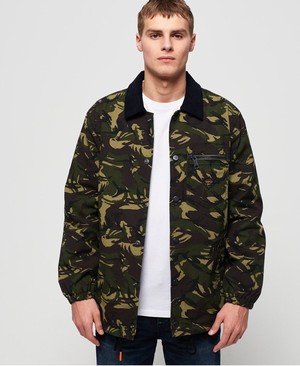 Superdry Supersonic Canvas Férfi Kabát Camo | FDKVP5786